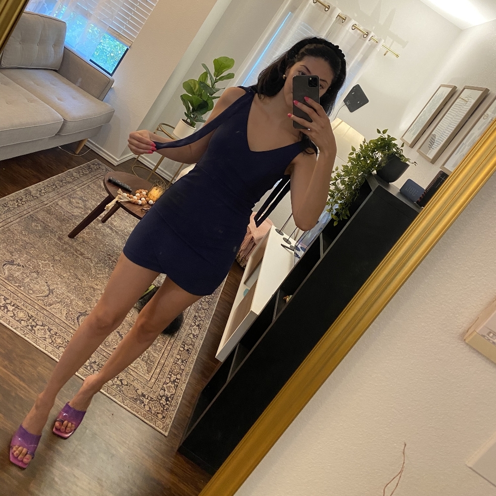 Mini navy blue dress